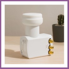 Bezos Uydu Lnb Quad (4 Çıkış) 0.1db 4K Ultra Hd Universal Rengaren