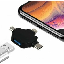 Str Store Iphone Type-C Micro USB 3in1 USB 3.0 Dişi Mouse Flash Otg Adaptör 3in1 Otg