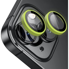 Str Store iPhone 14/14 Plus Neon Metal Lens Koruyucu (Light Green)