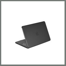 Bezos MacBook Neo Şeffaf Macbook Kapak - Siyah Mmbz