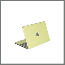 Bezos MacBook Neo Şeffaf Macbook Kapak - Yeşil Mmbz