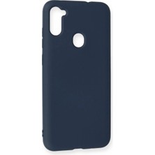 Ps Samsung Galaxy A11 Kılıf Nano Içi Kadife Silikon - Lacivert