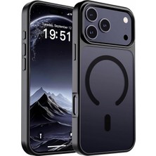 Str Store iPhone 17 Pro / 18 Pro Için Magsafe Kılıf (Manyetik) Ince Yarı Saydam Mat Darbeye Dayanıklı Parmak Izi Önleyici Telefon Kılıfı, Siyah