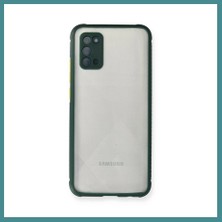 Bezos Samsung Galaxy A02S Uyumlu Kılıf Miami Şeffaf Silikon - Koyu Yeşil Mac