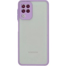 Ps Galaxy A22 Kılıf Silikon Kapak - Mor