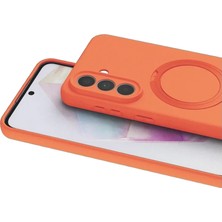 Ps Galaxy A57 5g Regal Magsafe Standlı Kapak - Turuncu