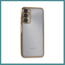 Bezos Samsung Galaxy A05S Uyumlu Kılıf Lensli Silikon - Gold Mac