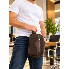 Newish Polo Portföy Clutch Traşlık ve El Çantası-Dokulu Suni Deri