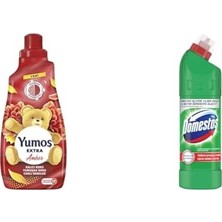 Defne Store Extra Konsantre Çamaşır Yumuşatıcısı Amber 1440 Ml(1) Domestos Yoğun Kıvamlı Çamaşır Suyu Maksimum Hijyen Dağ Esintisi, 750 Ml(4)