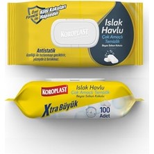 Defne Store Extra Büyük Boy, Mop Uyumlu Çok Amaçlı Islak Temizlik Havlusu Beyaz Sabun Kokulu 100 Adet