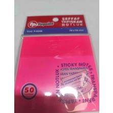 Beks Şeffaf Pembe Yapışkanli Notluk