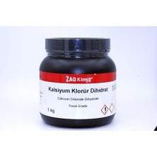 Defne Store Zag Kimya Kalsiyum Klorür Dihidrat %99 Food Grade 1 kg