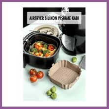 Bezos Bütün Airfryer'lere Uyumlu Vizon Silikon Pişirme Kabı Rengaren