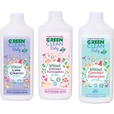 Defne Store Yumuşatıcı, Baby Organik Bitkisel Çamaşır Detarjanı 1 L + 1 L + Leke Çıkarıcı 1 L
