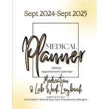 Defne Store 2024 Monthly Medical Planner: Doctor Appointment Calendar