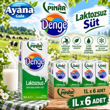 Pınar Laktozsuz Süt 1lt x 6 Adet (Günceltarih)