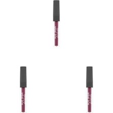 Defne Store Likit Ruj, Uzun Süre Kalıcı Kadifemsi Kuruma Yapmayan Mat, Matte Liquid Lipstick 517 Sweet Plum (3 Paketi)