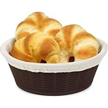 Defne Store Bora Hasır Desenli Ekmek Sep.yuv.bez Kaplamalı 23,5 cm