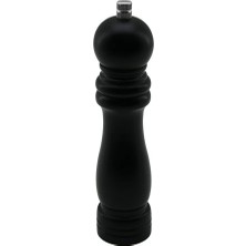 Ps Siyah Ahşap Büyük= Çap: 4.5cm - Uzunluk: 19.5cm Tuz - Baharat Öğütücü
