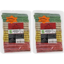 Defne Store Ödül Maması, Munchy Çubuk Renkli Ince 12 Santimetre 100'LÜ Köpek, (2 Paketi)