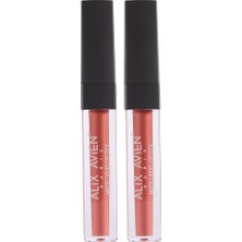 Defne Store Likit Ruj, Uzun Süre Kalıcı Kadifemsi Kuruma Yapmayan Mat, Matte Liquid Lipstick 511 Ashy Rose (2 Paketi)