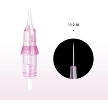 Defne Store Iğne, 1r 0.18 mm 20 Adet Kıl Tekniği Universal Dövme Kalıcı Makyaj Cihazlarına Uyumlu