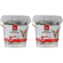 Defne Store Ödül Maması, Dana Etli Lokmalık Munchy 6 Santimetre 6 Gram 50'li Köpek, (2 Paketi)