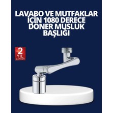 Ps Esnek 1080° Musluk Başlığı 3 Eklemli Hareketli Su Modlu Lavabo Atı