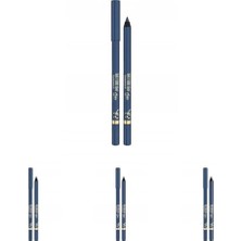 Defne Store Saat, Tattoo Gel Eyepencil No: 106 Azure - 24, Kalıcı Suya Dayanıklı Jel Göz Kalemi (4 Paketi)