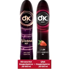 Defne Store Nirvana Afrodizyak Etkili Uyarıcı Jel (1 x 100 Ml) + Kayganlaştırıcı Jel Çilek 1 Paket (1 x 100 Ml)