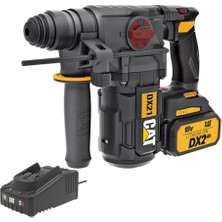 Defne Store Cat DX21BC 18 V 2.0 Ah 2.2j Li-Ion Tek Akülü Şarjlı Kömürsüz Profesyonel Sds-Plus Pnömatik Kırıcı/delici