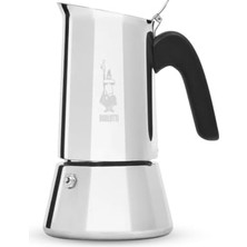 Defne Store Venus: 6 Cups Ocak Üstü Espresso Pişirici - 235 ml - Gümüş Renk - Paslanmaz Çelik Gövde - Patentli Güvenlik Valfi - Tüm Ocak Türleri Için Uygundur (Indüksiyon Dahil)