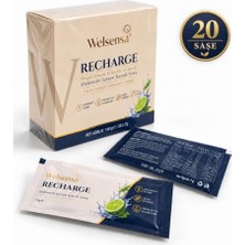 Defne Store Recharge 20 Saşe, Şekersiz Elektrolit Içecek Tozu, Magnezyum Bisglisinat ve C Vitamini, Limon & Citrus Aromalı
