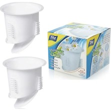 Defne Store Wc Matik — Titiz 2 Parçalı Yaylı Sistem Tuvalet Için Tek Kapaklı Koku ve Haşere Önleyici Yer Süzgeci