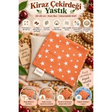Defne Store Kiraz Çekirdeği Yastığı – Çıkarılabilir Kılıflı (6; 20X20) | Sıcak Soğuk Kiraz Çekirdeği Yastığı, Portakal