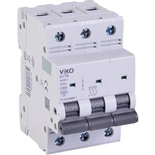 Defne Store 6VTB-3C80 Otomatik Sigorta 6ka C Tipi 3 Kutup 80A