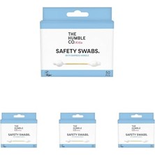 Mey İthalat Kulak Çubuğu, Cotton Swabs Kids Safety Swabs 50 Pcs Çocuklar Için Emniyetli, Beyaz, Çevre Dostu Pamuklu Kulak Çubukları, Plastik Içermeyen Ambalaj, Doğal Renkli Pamuktan Kulak Çubukları