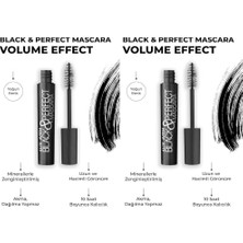 Defne Store Black & Perfect Mascara - Hacim Veren Etkisiyle Kıvrımlı Kirpikler (2 Paketi)