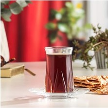 Mey İthalat Zoey Cam Çay Bardağı 6 Kişilik 165 ml