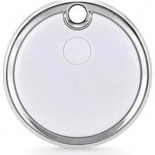 Defne Store Denshi Smart Finder F35 Apple Bul Uyumlu Takip Cihazı; Çanta Takibi, Değiştirilebilir Pil (Beyaz), Anahtar ve Valiz Bulucu