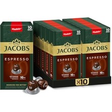 Mey İthalat Kapsül Kahve Espresso 10 Intense, 10 Kapsül x 10 Paket
