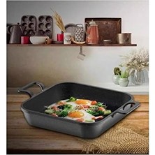 Mey İthalat Cookware Asya Döküm Sahan 18 cm Siyah Kare ZK-972