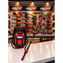 Areltar Pro Atak 43,2V 16AH Akülü Zeytin Toplama Makinesi – 648 Wh Batarya, 6 Kademeli Devir Ayarı, 6 mm Karbon Çubuk, 3 Metre Teleskopik Uzatma