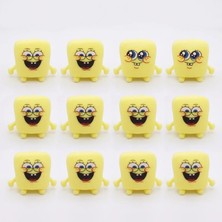 Ps Sünger Bob Tasarımlı Squishy - 12'li Paket - Yumuşak Oyuncak - Farklı Model
