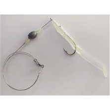 Levrek Lüfer Avcısı (3 Adet) Çelik Telli Silikon Balık Glow 11 cm