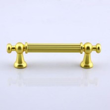 Mey İthalat Mat, Selçuklu Kulp 96 mm 9.6 cm Gold Altın Mobilya Mutfak Çekmece Dolap Dolabı Kulbu Kulpu Kulpları