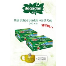 2x Bardak Poşet Çay 100'LÜ Gizli Bahçe ve Rosıe