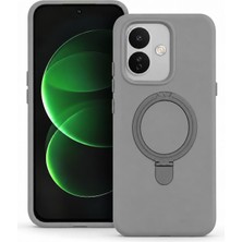 Microsonic Xiaomi Redmi Note 17 Pro 5g Kılıf Aura Stant Magsafe Gri