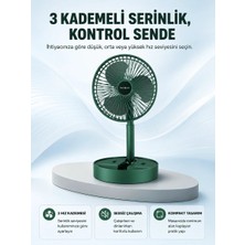 Rs Taşınabilir Katlanabilir Mini Fan 3 Kademeli Şarj Edilebilir