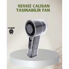 Rs 100 Kademeli Ayarlanabilir Mini Fan | Dijital Ekranlı Serinletici